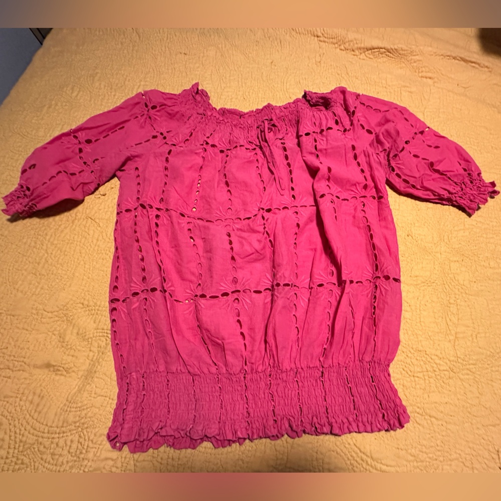 Inc pink xxl short sleeve top